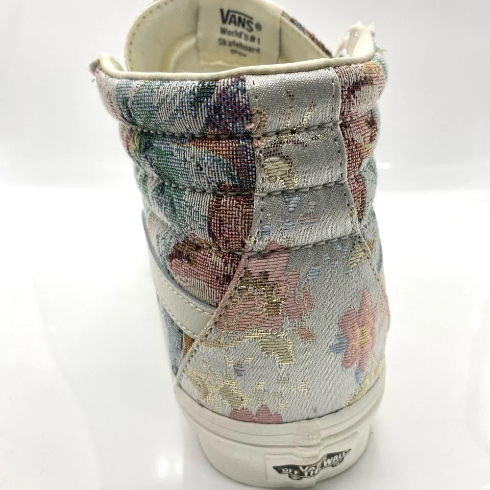 VANS Sk8-Hi Tapestry Vintage Metallic Floral High Top Sneakers 5